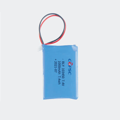7.4V 1000mAh Elektronik oyuncak lityum pil paketi